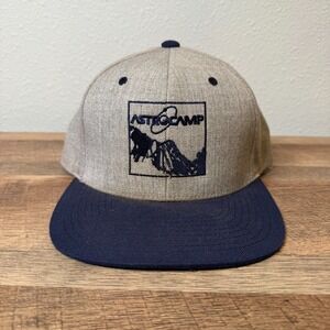 Vintage Yupoong 2000s Y2K Astro Camp Outer Space Snapback Hat Wool Acrylic Blend